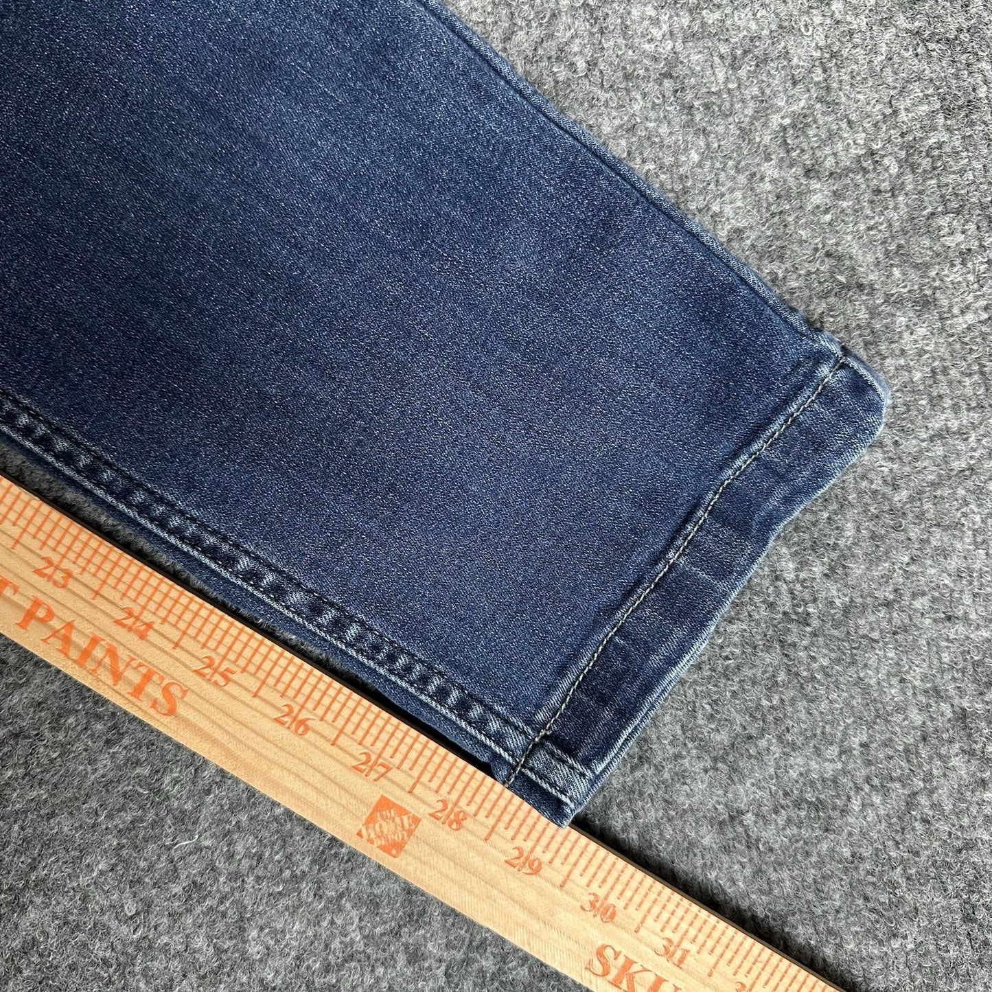 Mugsy Jeans Kinzies Mens 31x29 Blue Denim Straight Leg Stretch Low Rise Adult