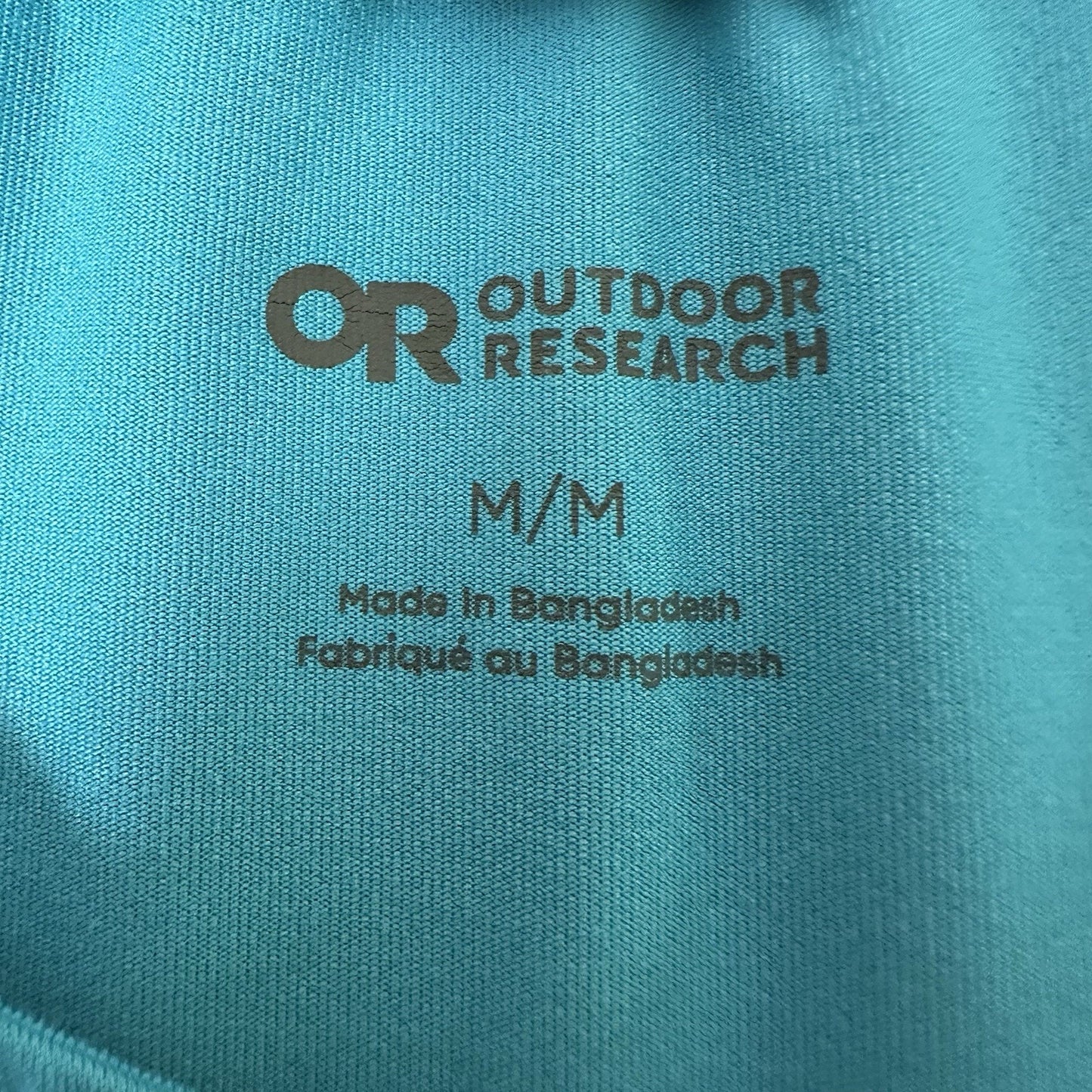 Outdoor Research Shirt Men's Medium Blue Lightweight Hiking Breathable Gorpcore