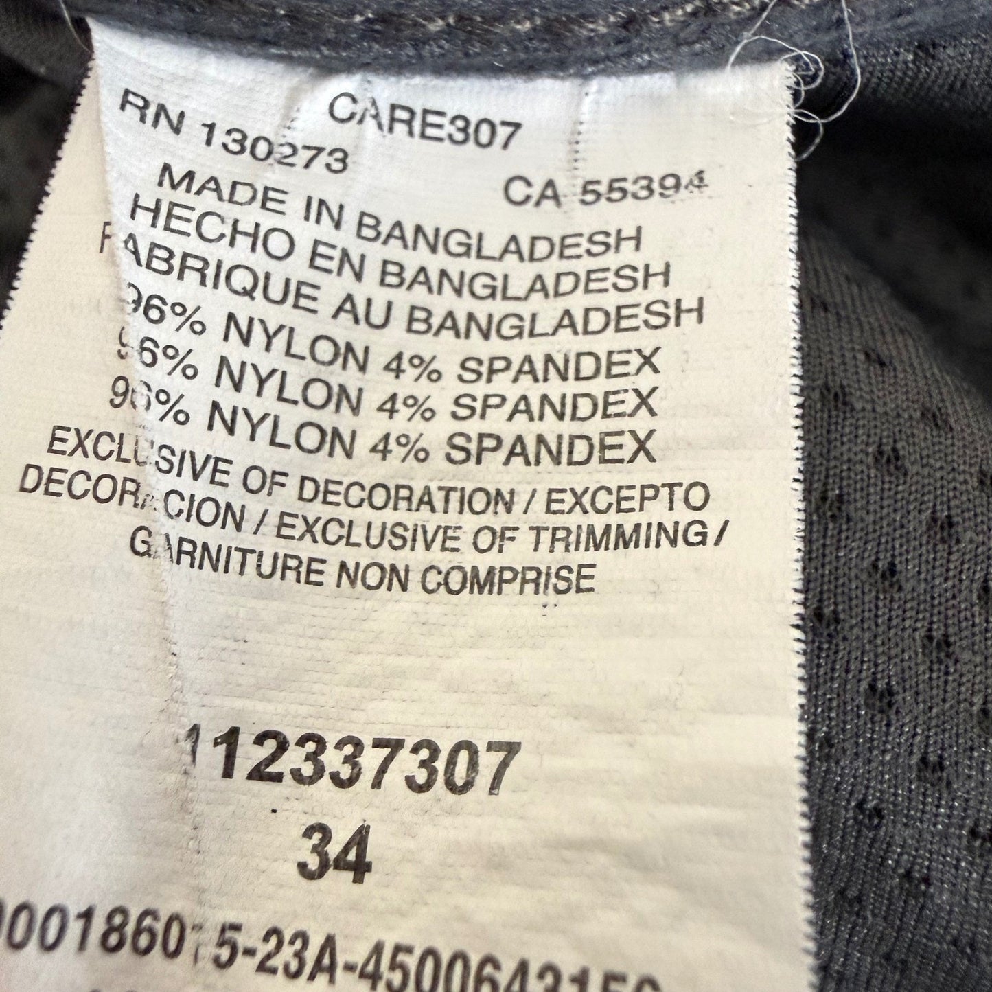 Wrangler ATG All Terrain Gear Mens Black Cargo Hiking Shorts 34 Outdoor Utility