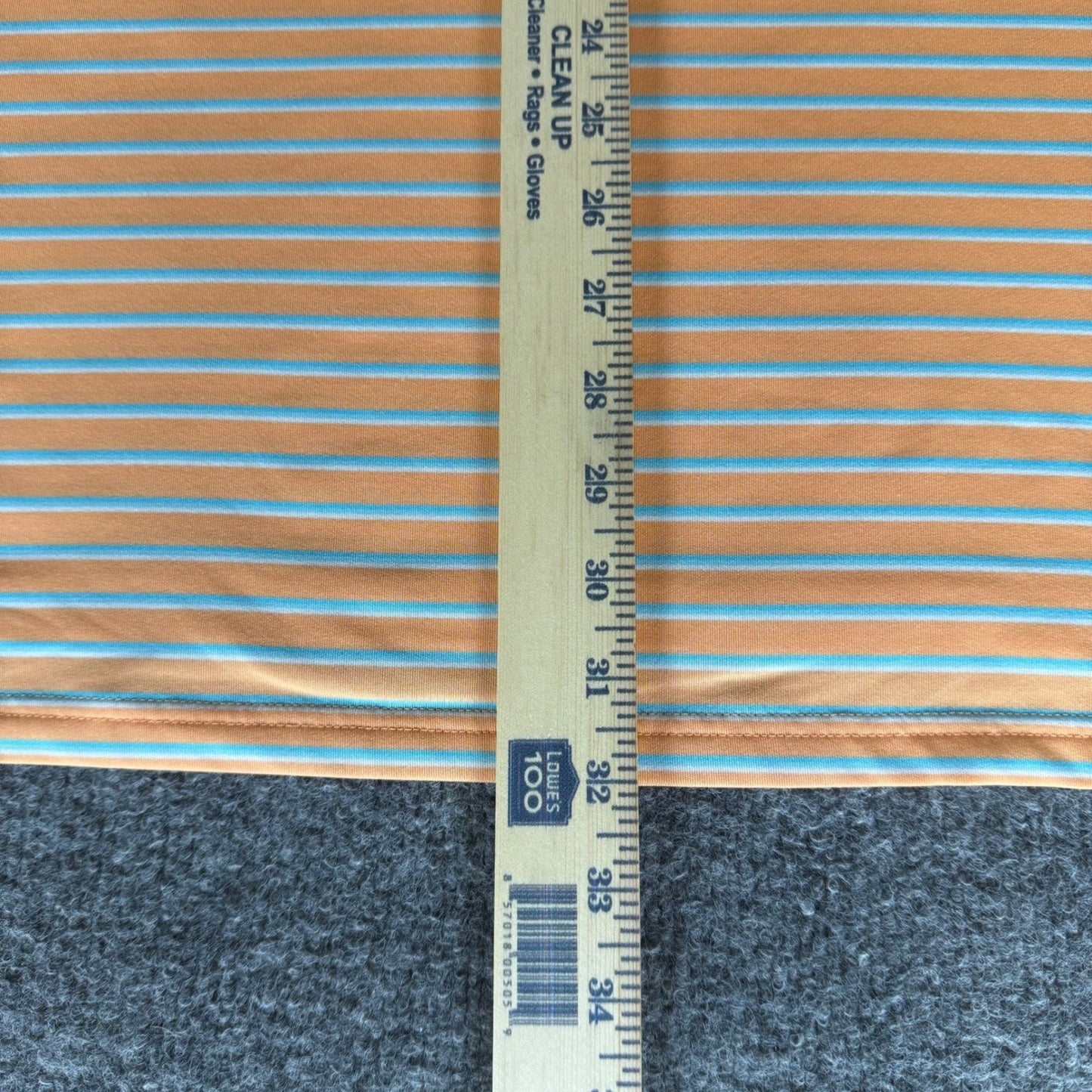 Southern Tide Polo Shirt Men XL Orange Striped Tide To Trail Casual Golf Stretch