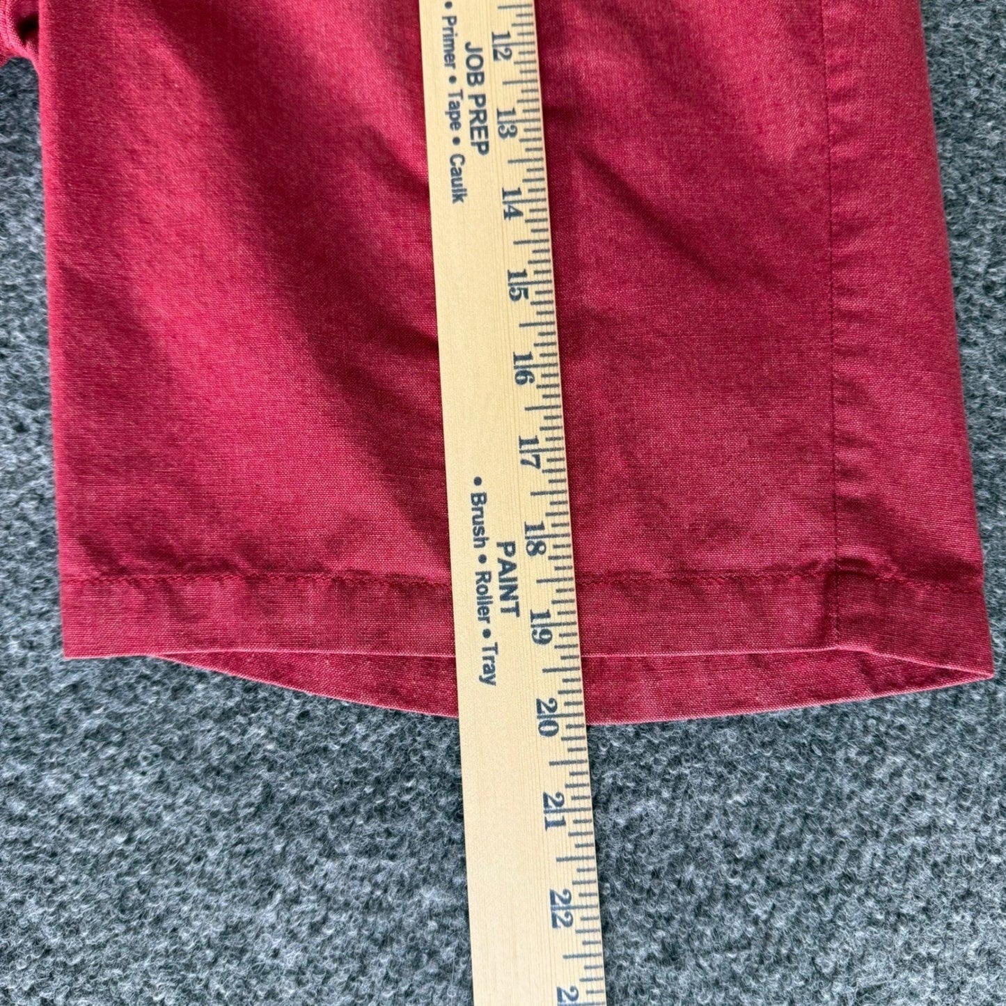 Vans Off The Wall Shorts Men 32 Red Chino Casual Skateboarding Streetwear Grunge
