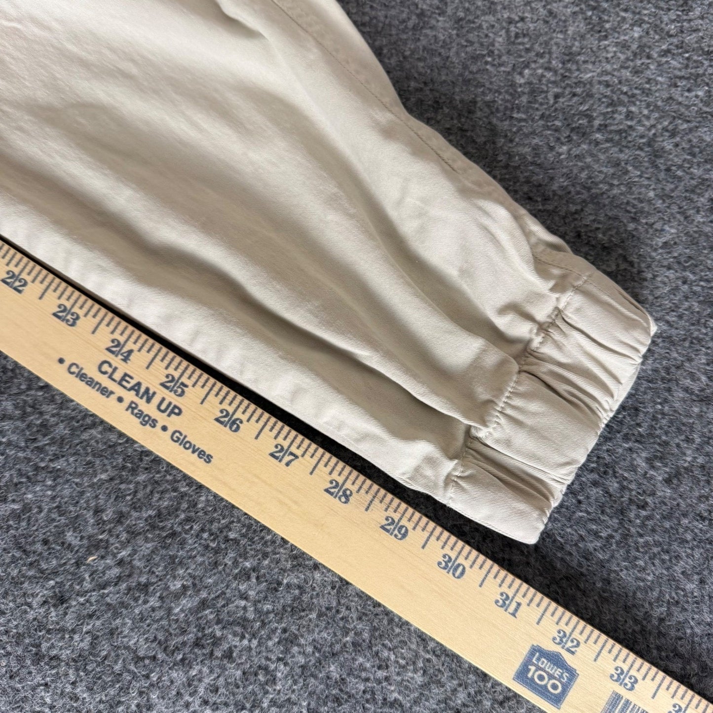 Bearbottom Clothing Mens Khaki Tan Stretch Chino Jogger Pants LT 32x31 Casual