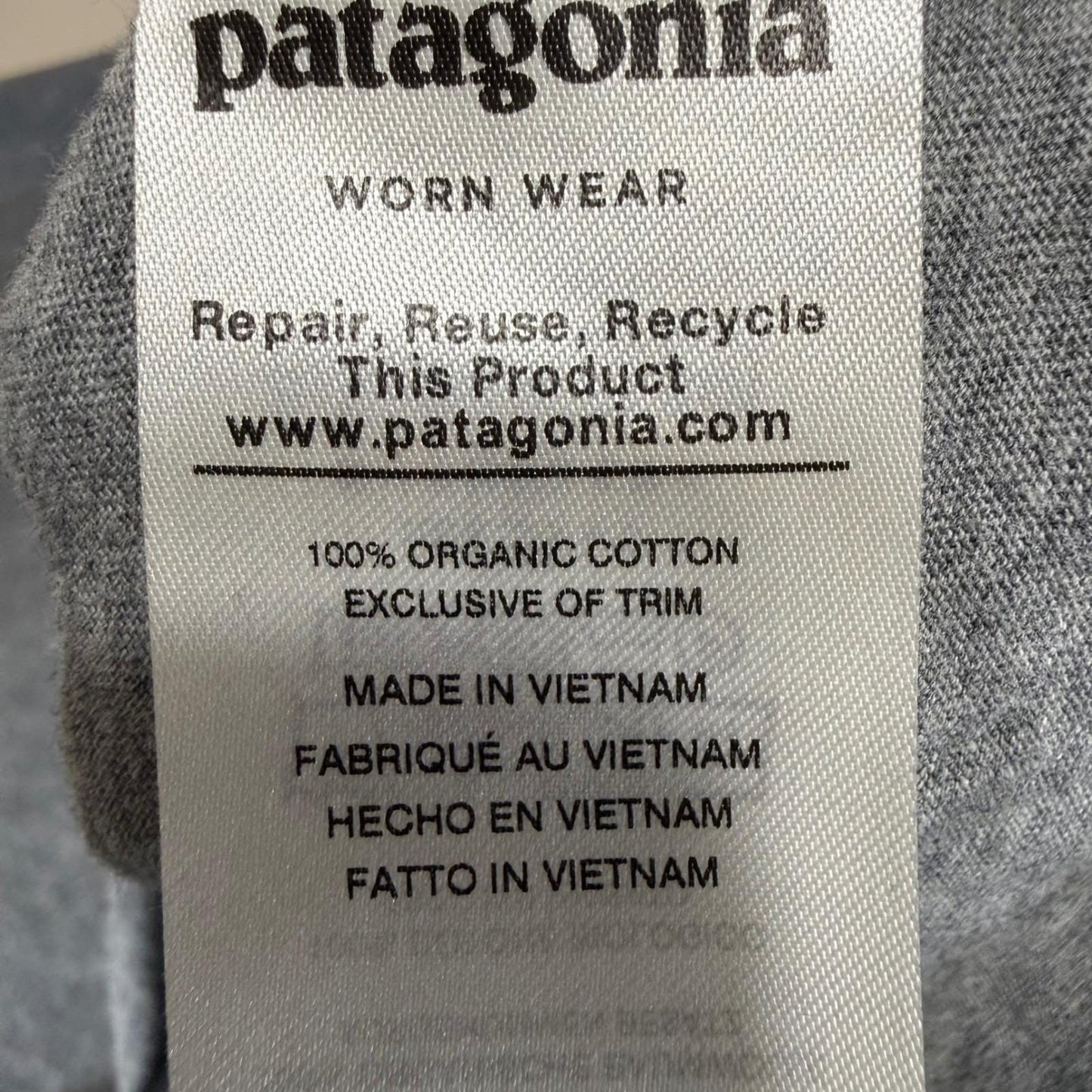 Patagonia Squeaky Clean Polo Shirt Mens Large Gray Organic Cotton Short Sleeve