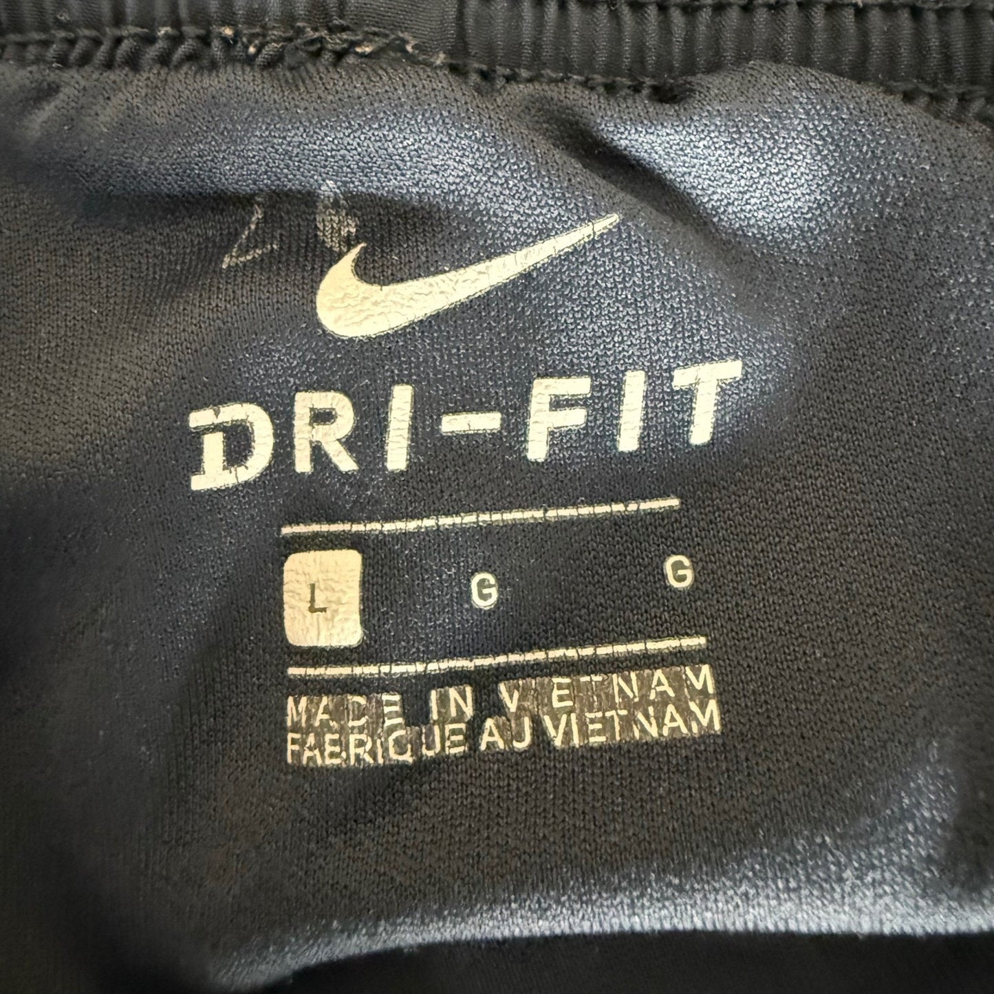 Nike Dri Fit Mens Large Running Shorts Navy Blue Athletic Gym Workout Training