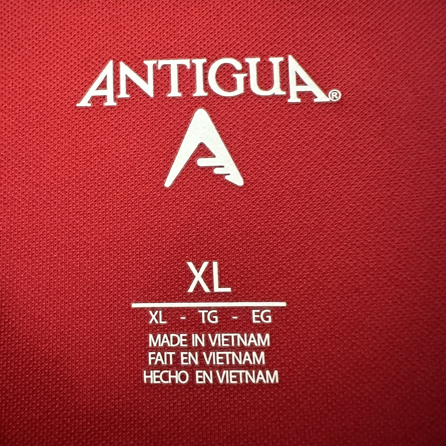 Chicago Blackhawks Antigua Polo Shirt Mens XL Red Solid Short Sleeve NHL Hockey