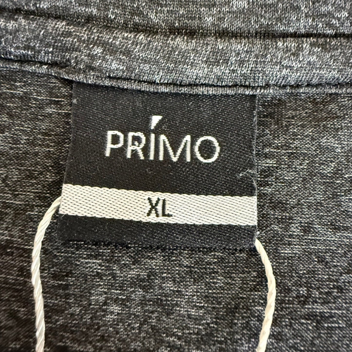 Primo Henley Band Collar Shirt Men XL Gray Grant Horvat Short Sleeve Golf Casual