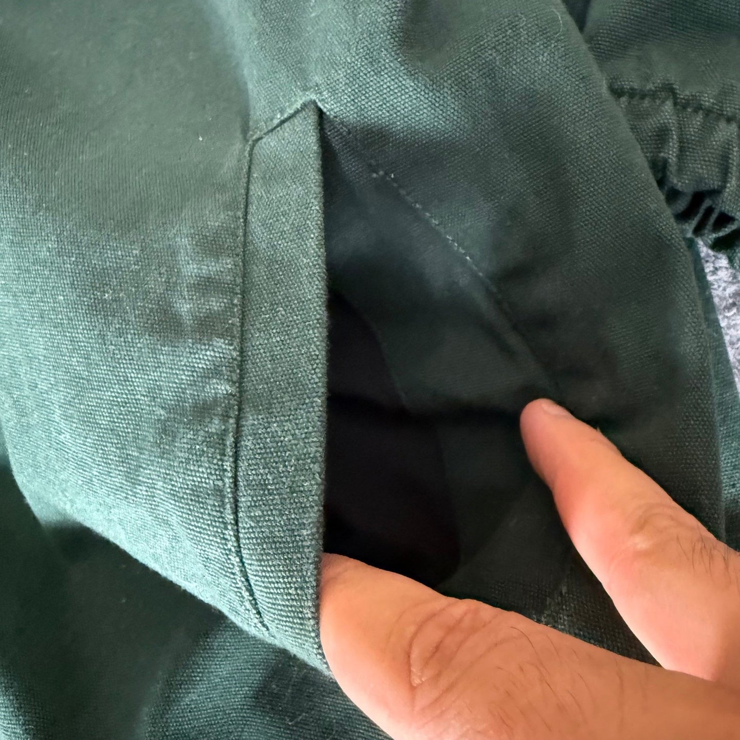 Vans Torrey Snap Front Jacket Mens Medium Green Drawstring Hem Streetwear Skate