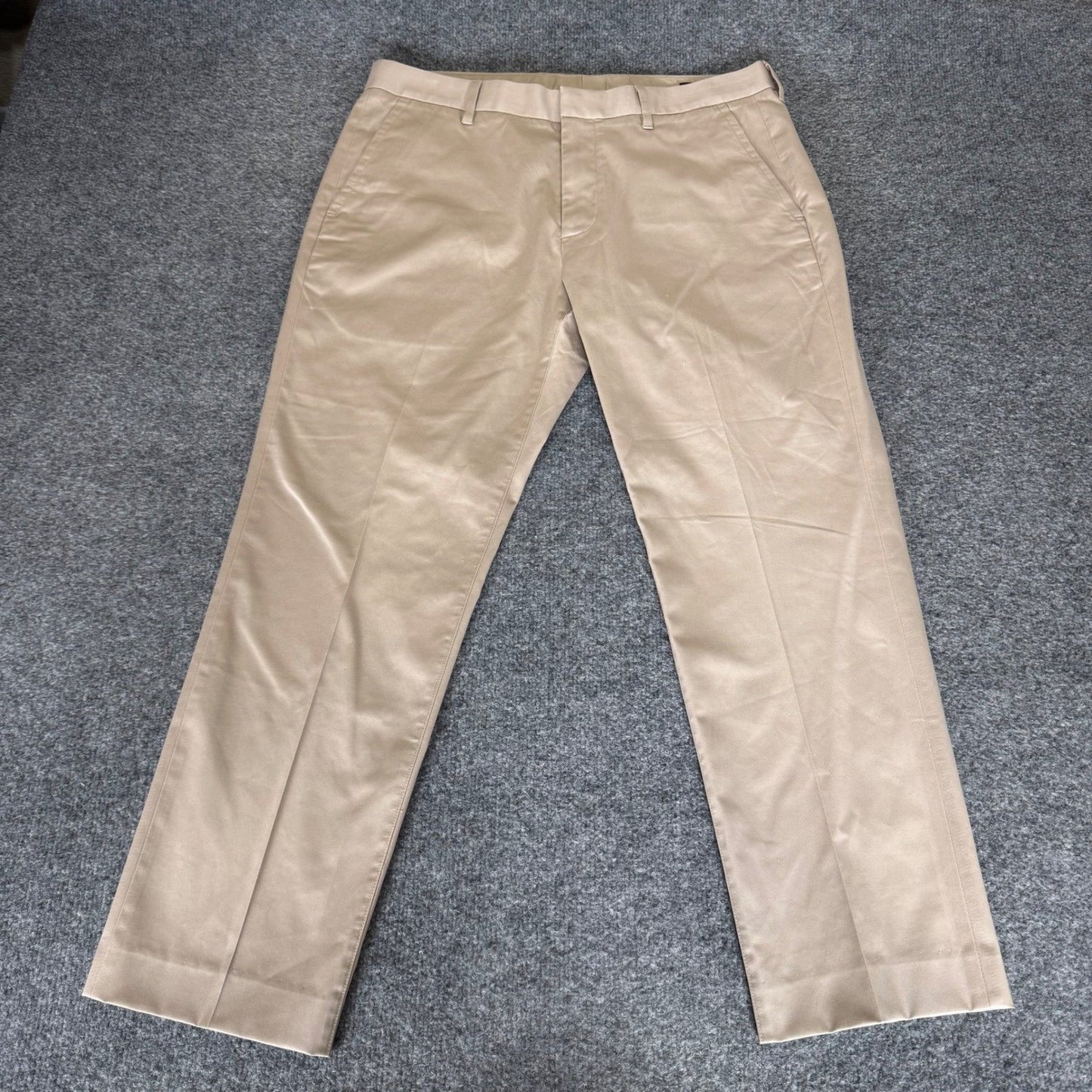 Bonobos Wednesday Pants Mens 34x27 Slim Fit Beige Chino Stretch Casual Office