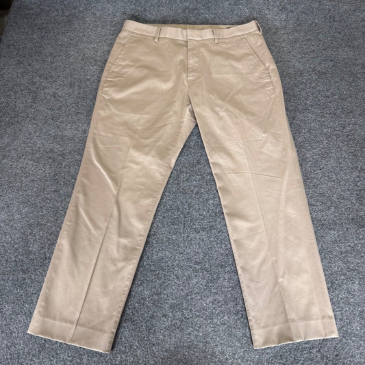 Bonobos Wednesday Pants Mens 34x27 Slim Fit Beige Chino Stretch Casual Office