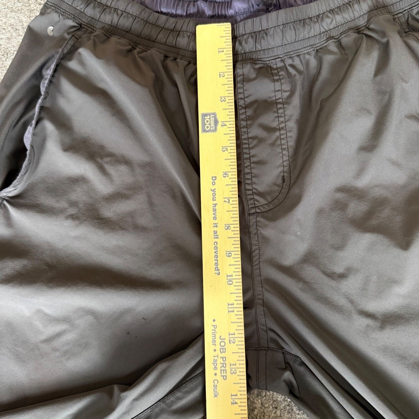 Rhone Torrent Windbreaker Pant Mens 34x31 Black Lightweight Athletic Performance