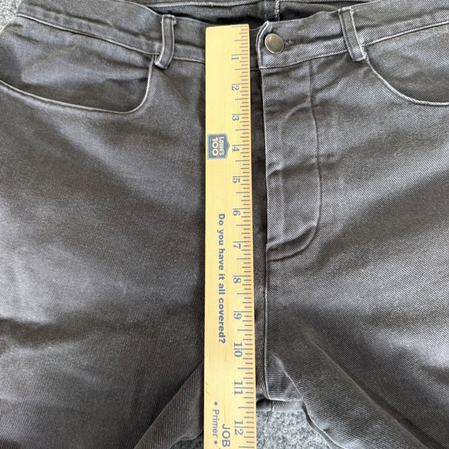 Alex Crane Jeans Mens 32x29 Gray Button Fly Sustainable Minimalist Casual Denim