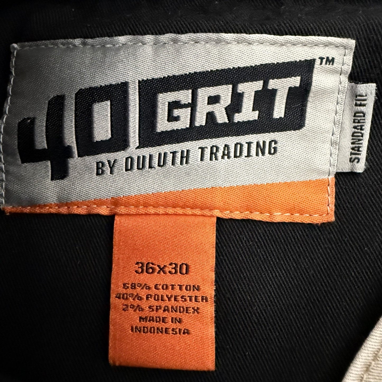 Duluth Trading 40 Grit Mens Pants 36x30 Beige Rugged Workwear Utility Durable