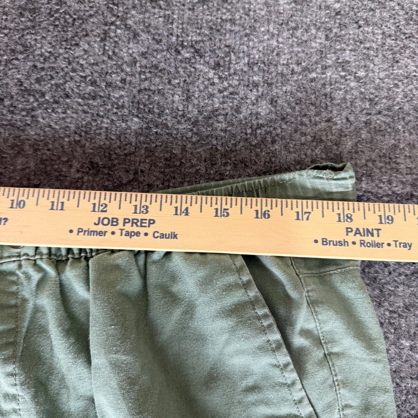 Rhythm Mens 36x26 Pants Green Linen Blend Casual Relaxed Resort Beach Vacation