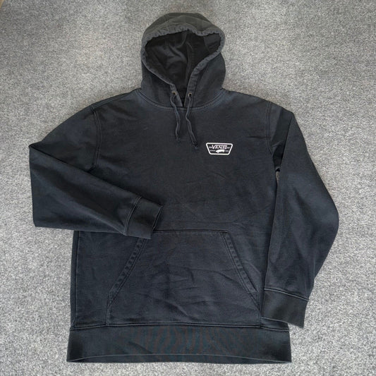 Vans Mens Black Skateboard Logo Graphic Pullover Hoodie Sweatshirt Medium Skate