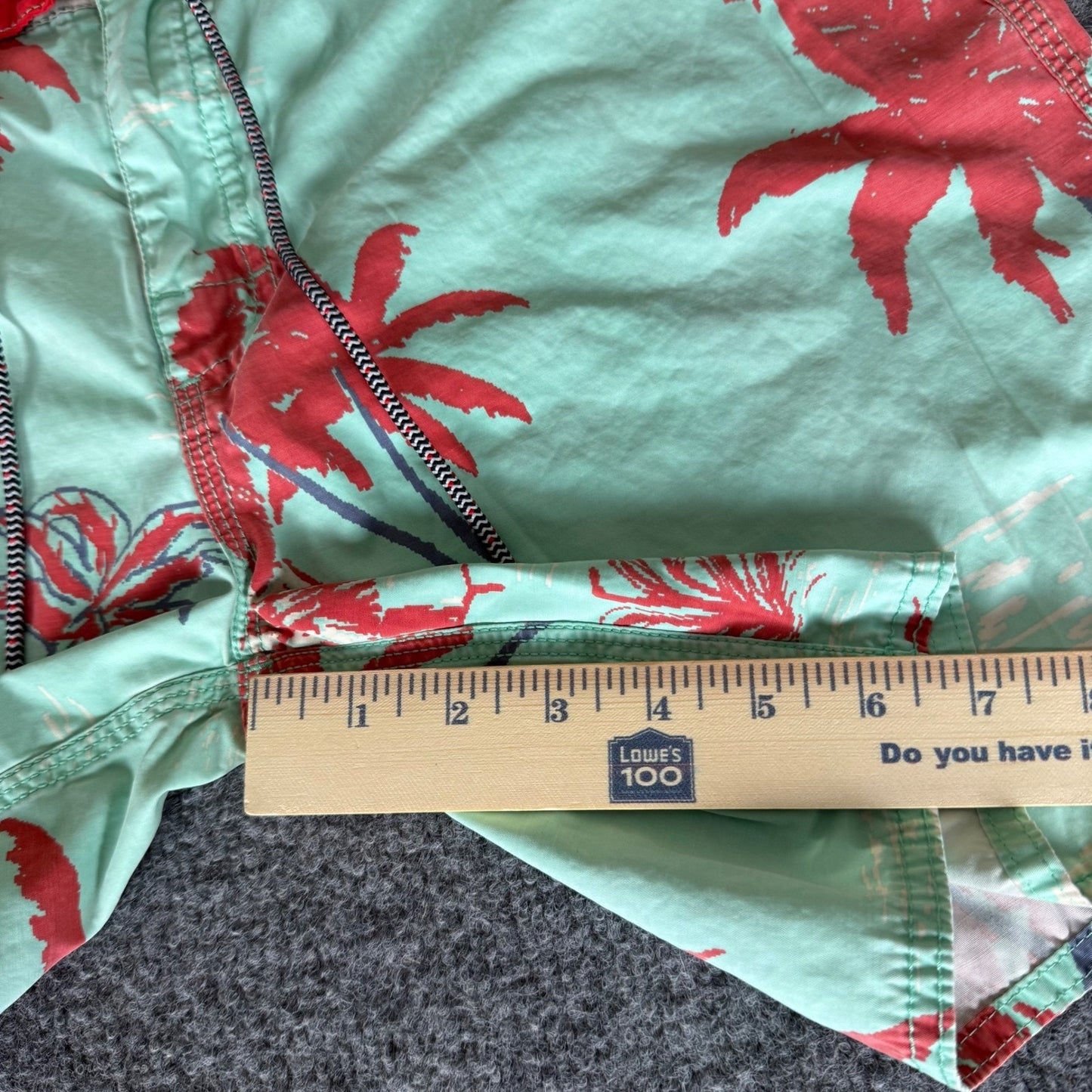 Katin Surf Trunks Mens 32 Palm Tree Swim Shorts Beach Casual Lightweight Summer