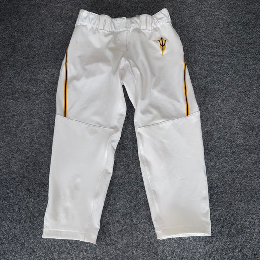 Arizona State Sun Devils Adidas Softball Pants Womens Medium ASU White Game Worn