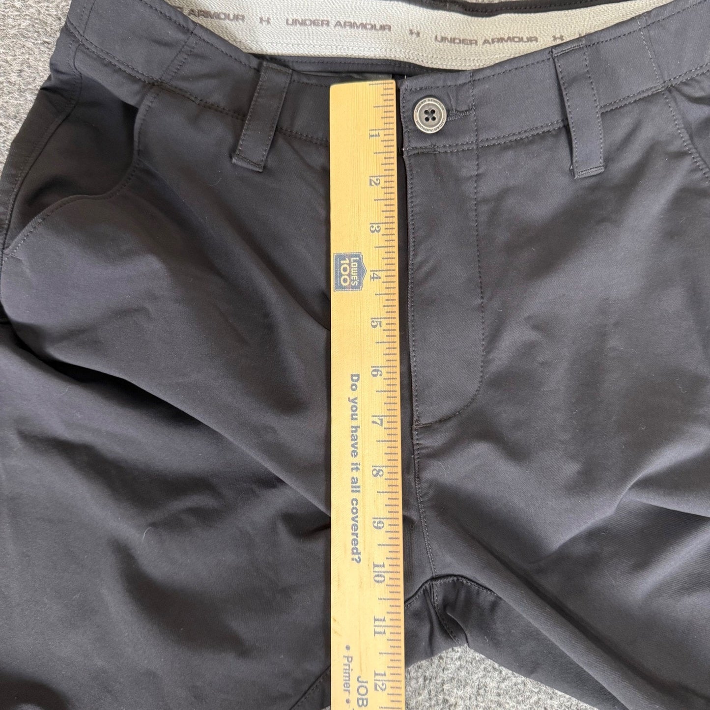 Under Armour Mens Match Play Golf Pants Black 30x32 Performance Stretch Casual
