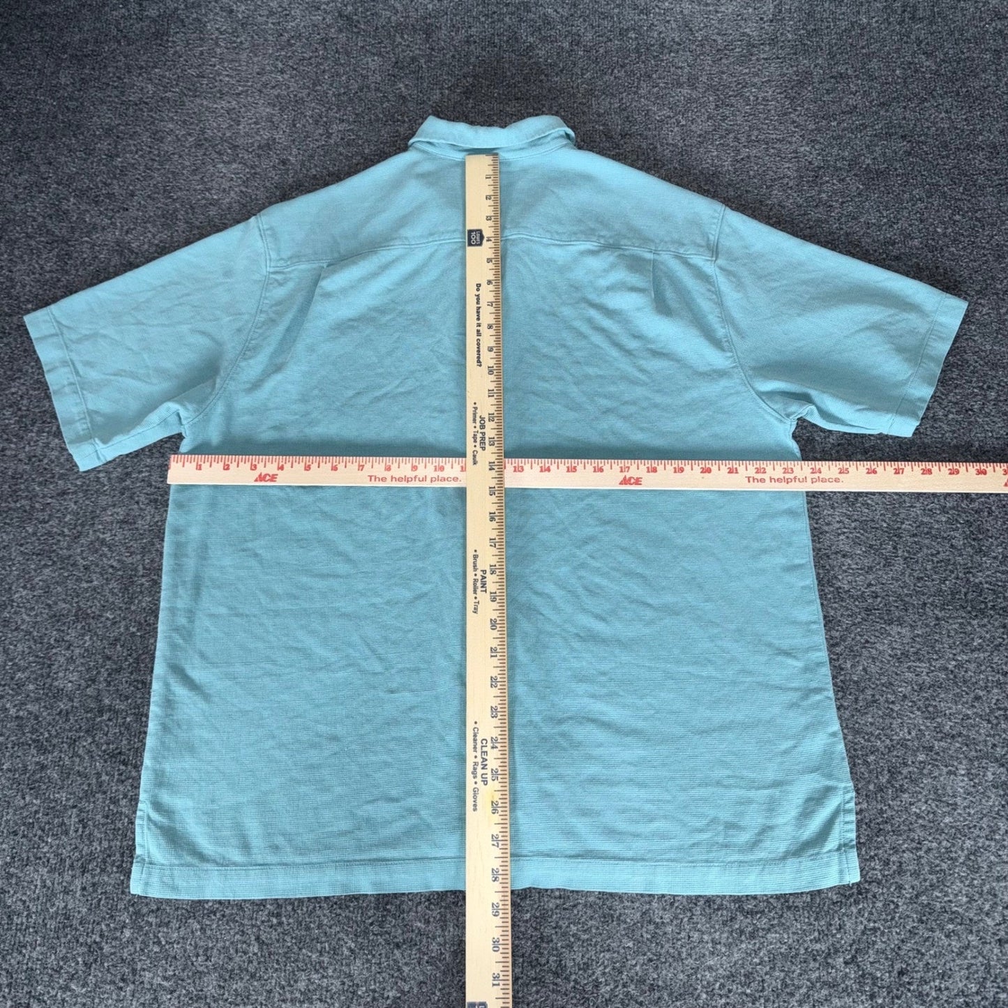 Tommy Bahama Men XL Silk Hawaiian Shirt Teal Aloha Short Sleeve Button Up Resort