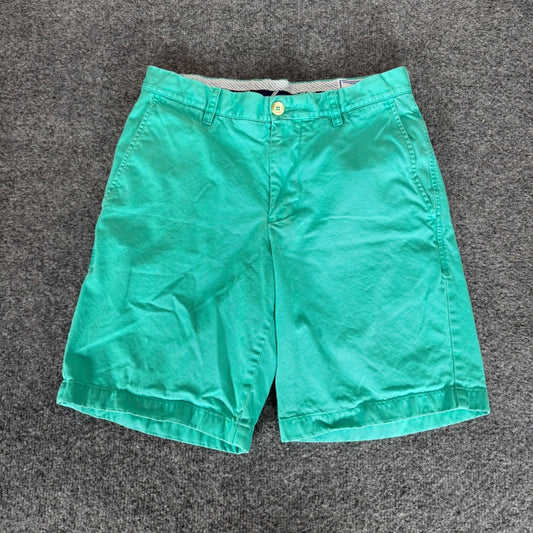Southern Tide Skipjack Green Pima Cotton Modal Shorts Mens 30 Flat Front Casual