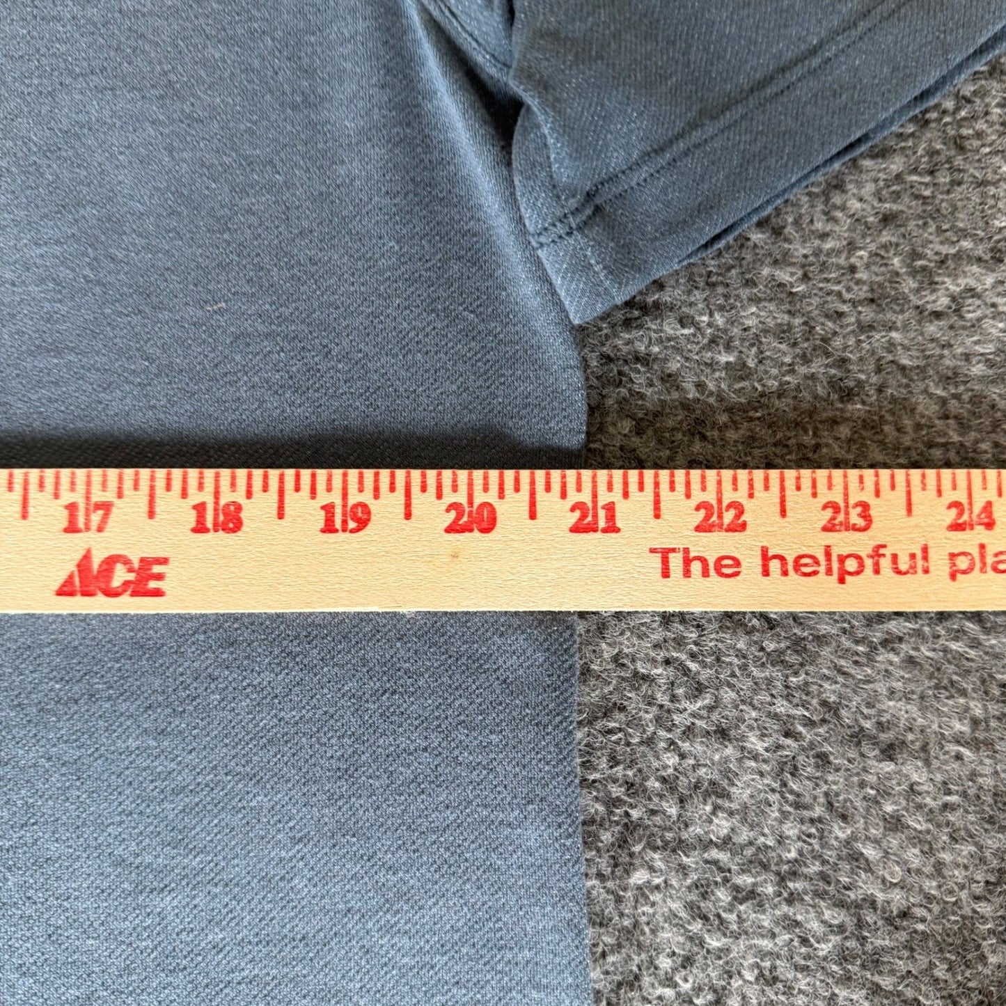 Lululemon Polo Shirt Mens Large Blue Short Sleeve Performance Golf Athleisure