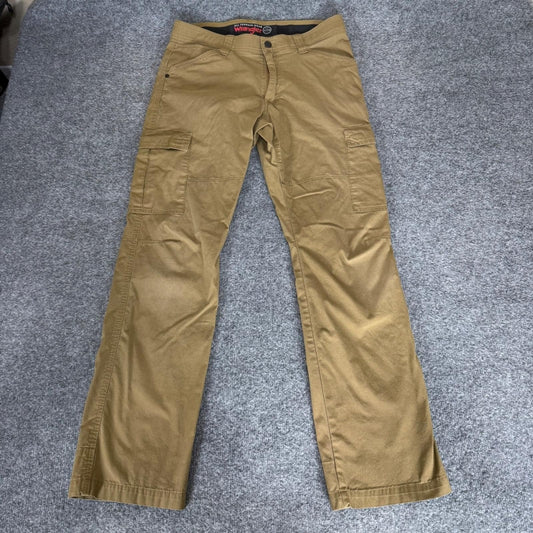 Wrangler ATG All Terrain Gear Mens Cargo Pant 32x31 Brown Outdoor Hiking Utility
