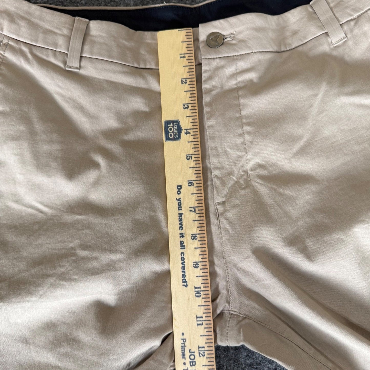 Birddogs Mens Khaki Lined Chino Pants Stretch 36x34 (36x32) Casual Golf Comfort