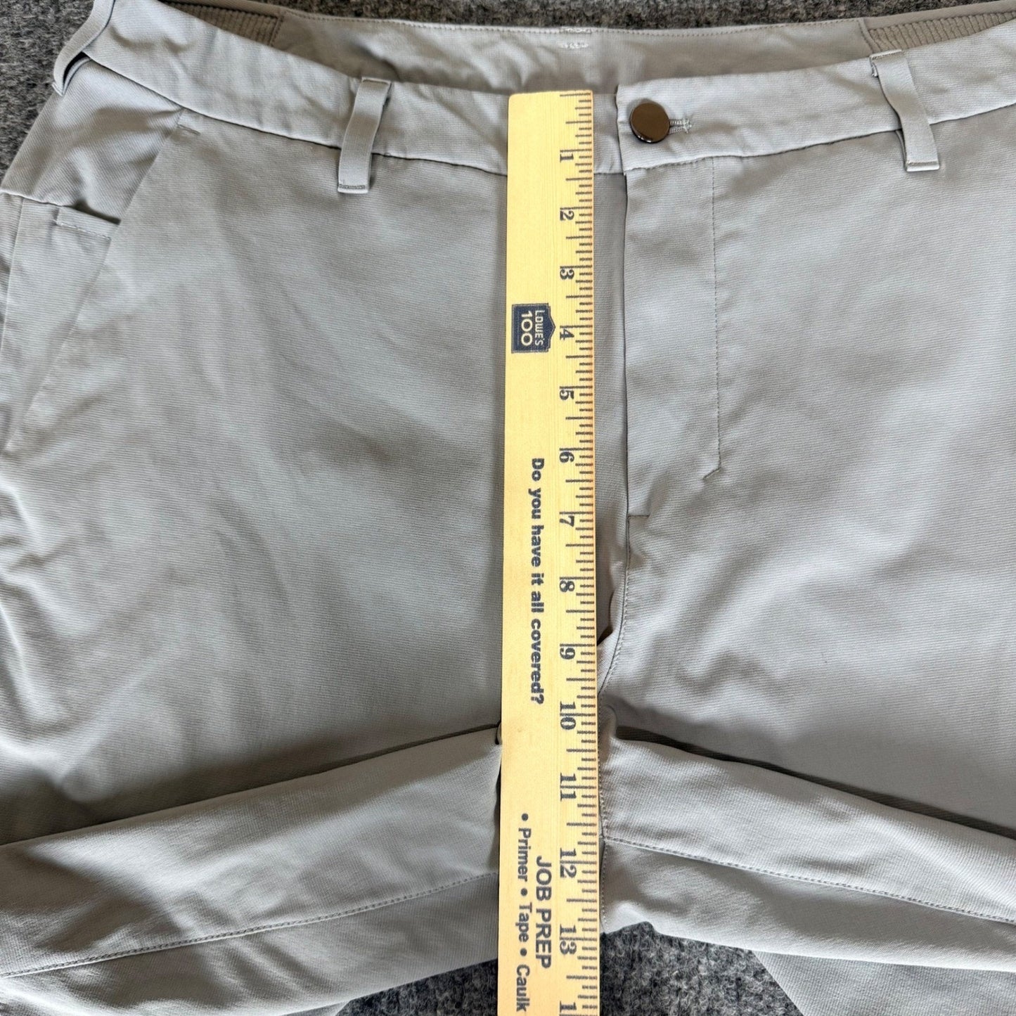 Lululemon Commission Golf Shorts Mens 36 Gray Athletic Performance Activewear