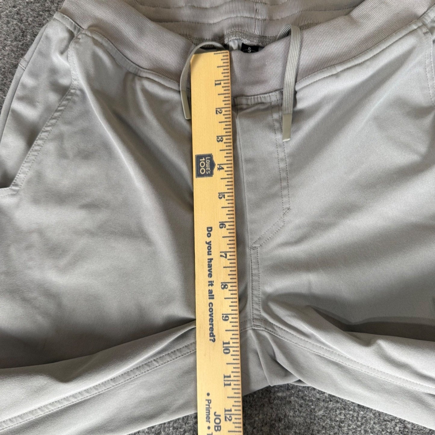 Legends Mens Gray Athletic Joggers Training Pants Small Drawstring Tapered Leg