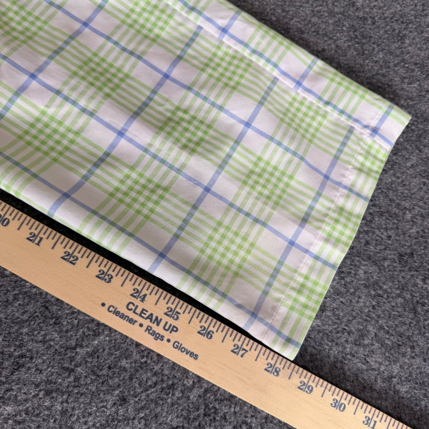 Izod Golf Pants Mens 32x29 Green Blue Plaid Stretch Performance Casual Travel