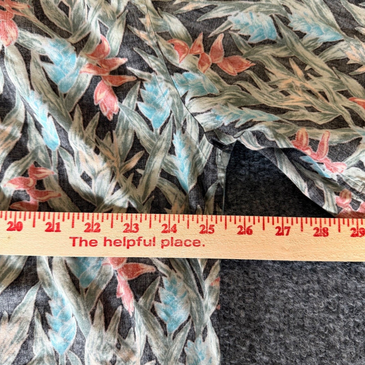Cooke Street Hawaiian Shirt Men XL Floral Reverse Print Button Up Aloha Tropical