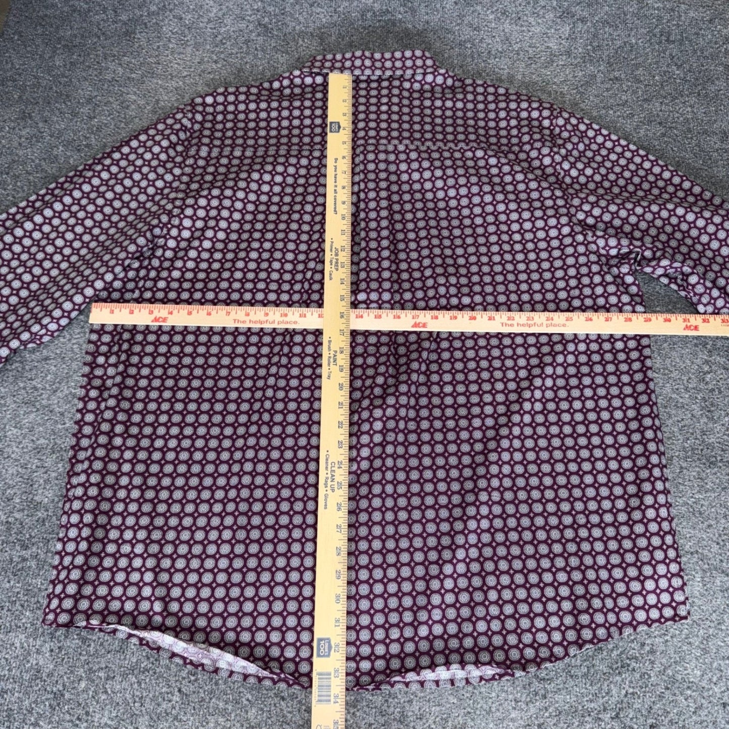 Cody James Mens XXL Geometric Button Up Shirt Long Sleeve Western Cowboy Casual