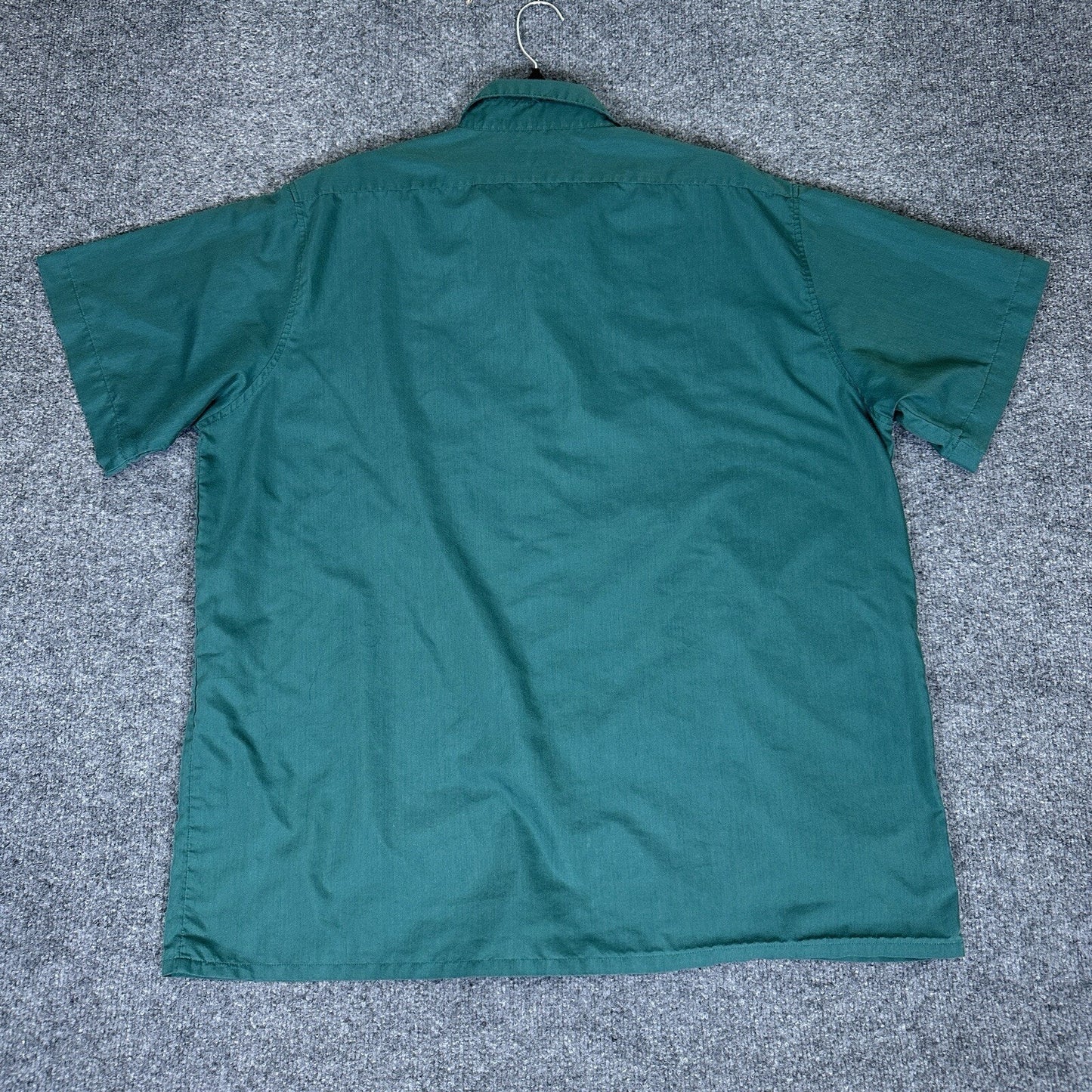 Haband Shirt Mens XL Green Button Up Short Sleeve Pocket Casual Extra Large Adul