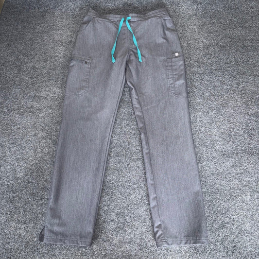 FIGS Womens Yola High Waisted Skinny Scrub Pants Small Gray Medical Healthcare