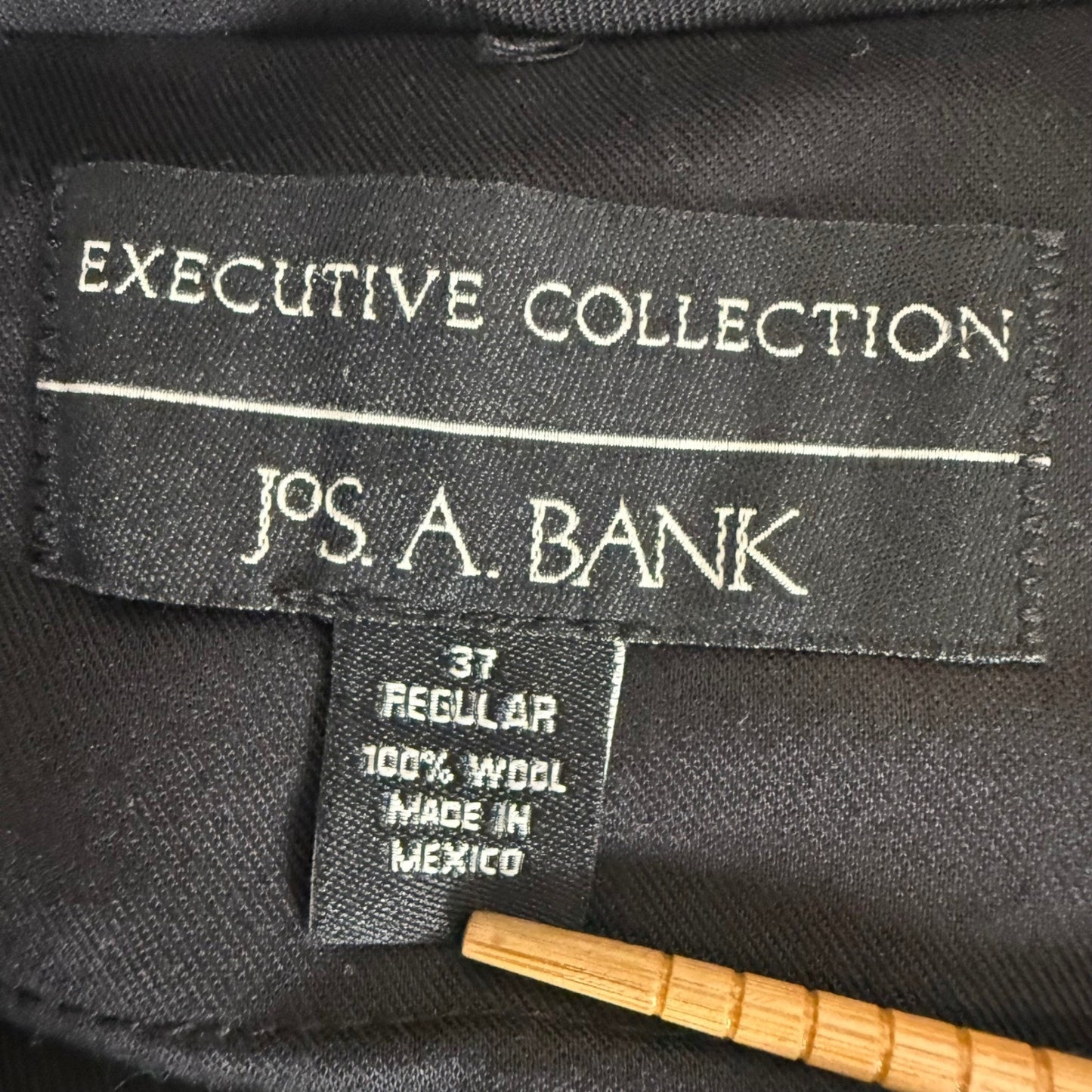 Jos. A. Bank Executive Collection Mens 36x33 Regular Gray 100% Wool Pleated Pant