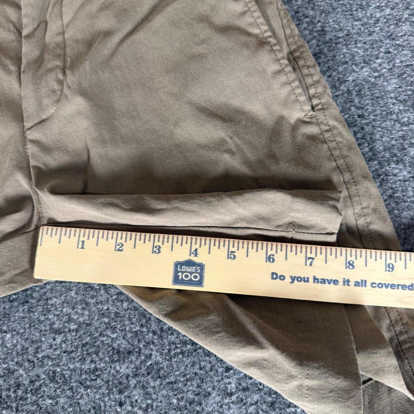 Outlier New Way Short Mens 28 Beige Stretch Nylon Tech Casual Travel Performance