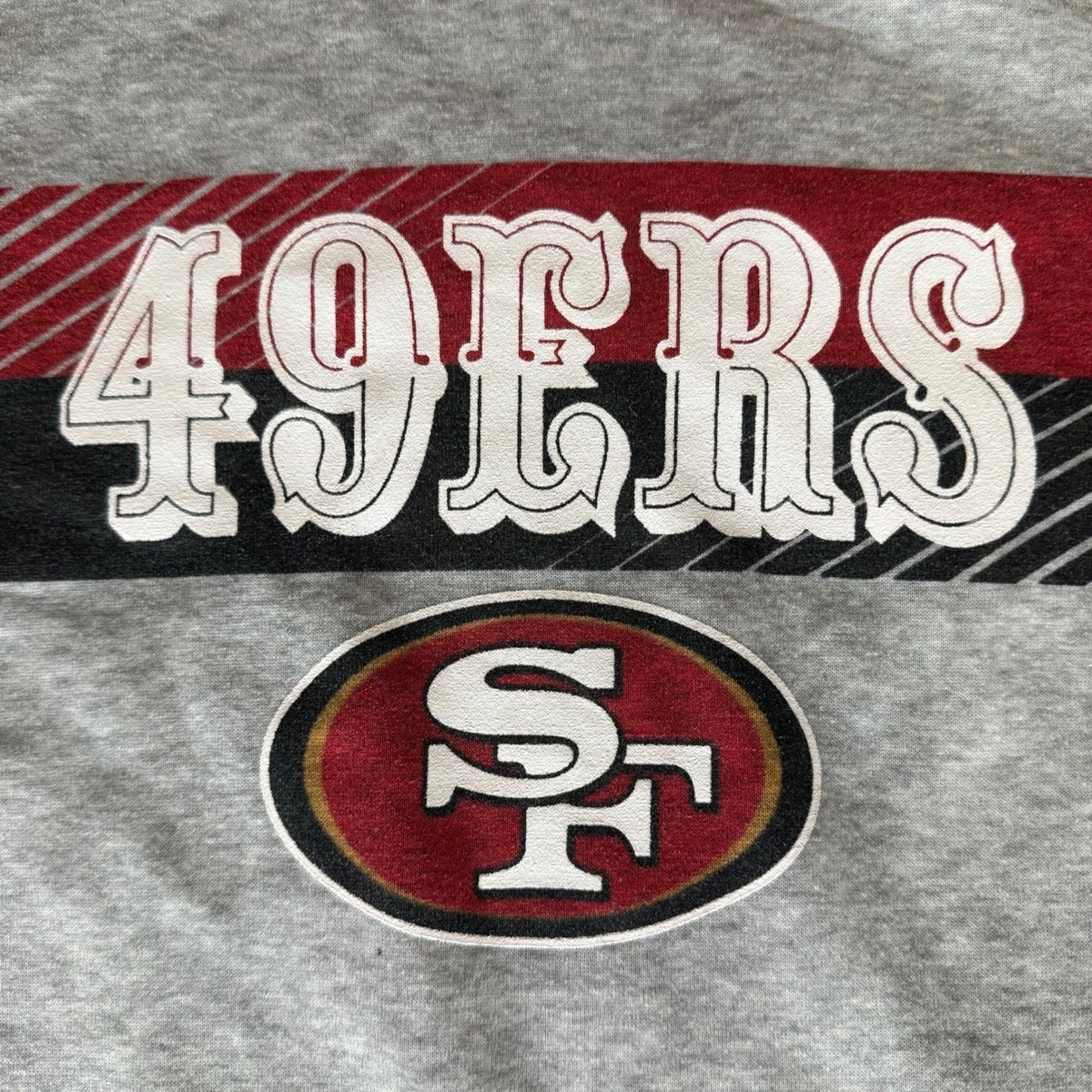 San Francisco 49ers Hoodie Mens Small Pullover Red Gray NFL Football Jacket