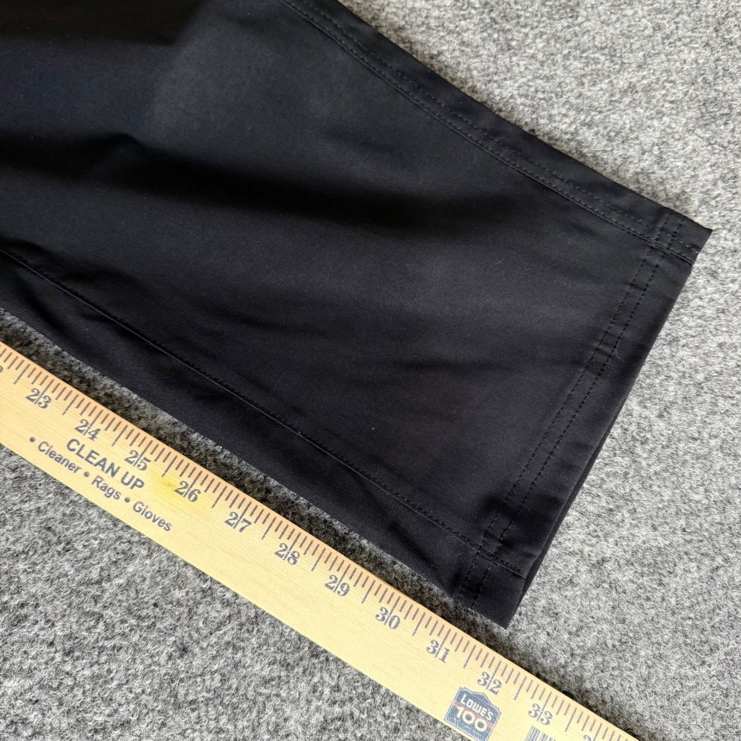 Eddie Bauer Rainier Tech Pants Mens 36x32 Black Cargo Outdoor Hiking Travel