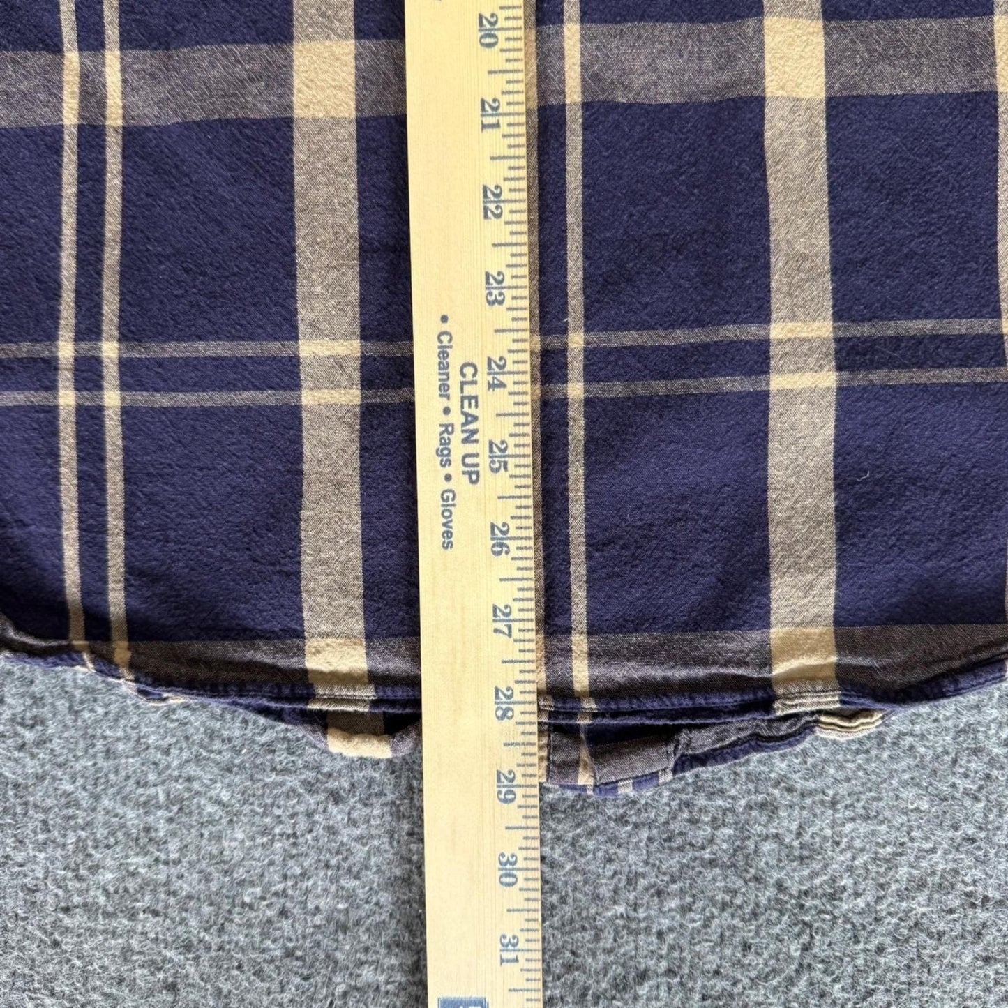 J.Crew Mens L Navy Tan Plaid Short Sleeve Button Up Shirt Cotton Casual Classic