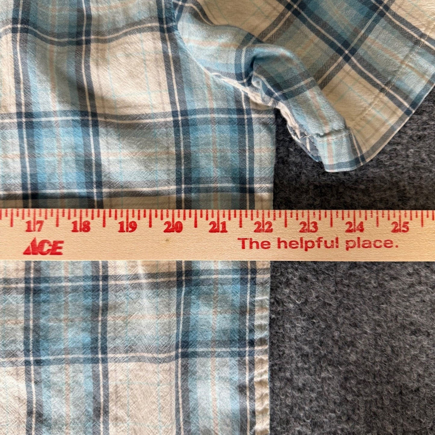 Vans Shirt Mens Large Blue Plaid Short Sleeve Button Up Casual Skate Y2K Grunge