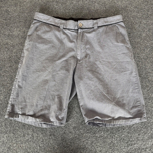 Travis Mathew Golf Shorts Mens 36 Plaid Blue Athletic Casual Lightweight Comfort