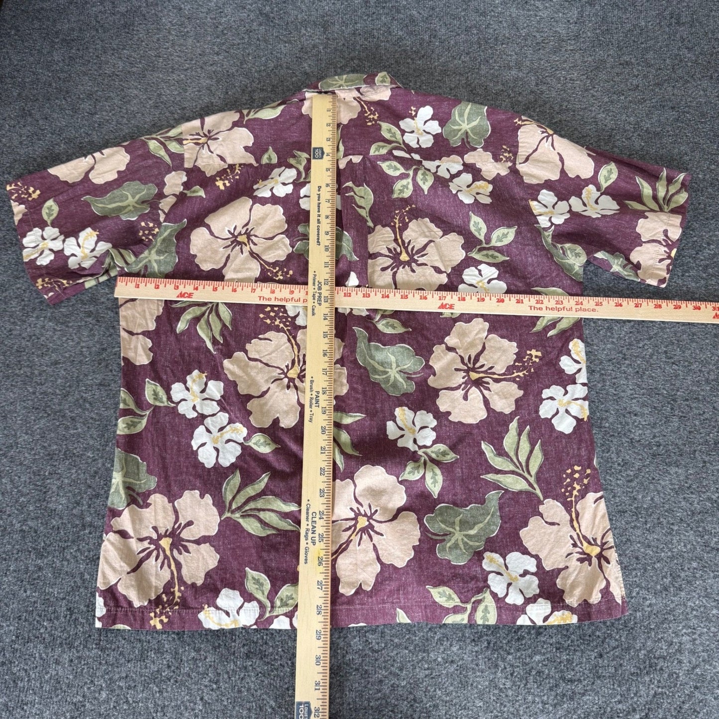 Cooke Street Hawaiian Shirt Mens L Floral Aloha Reverse Print Button Up Vacation