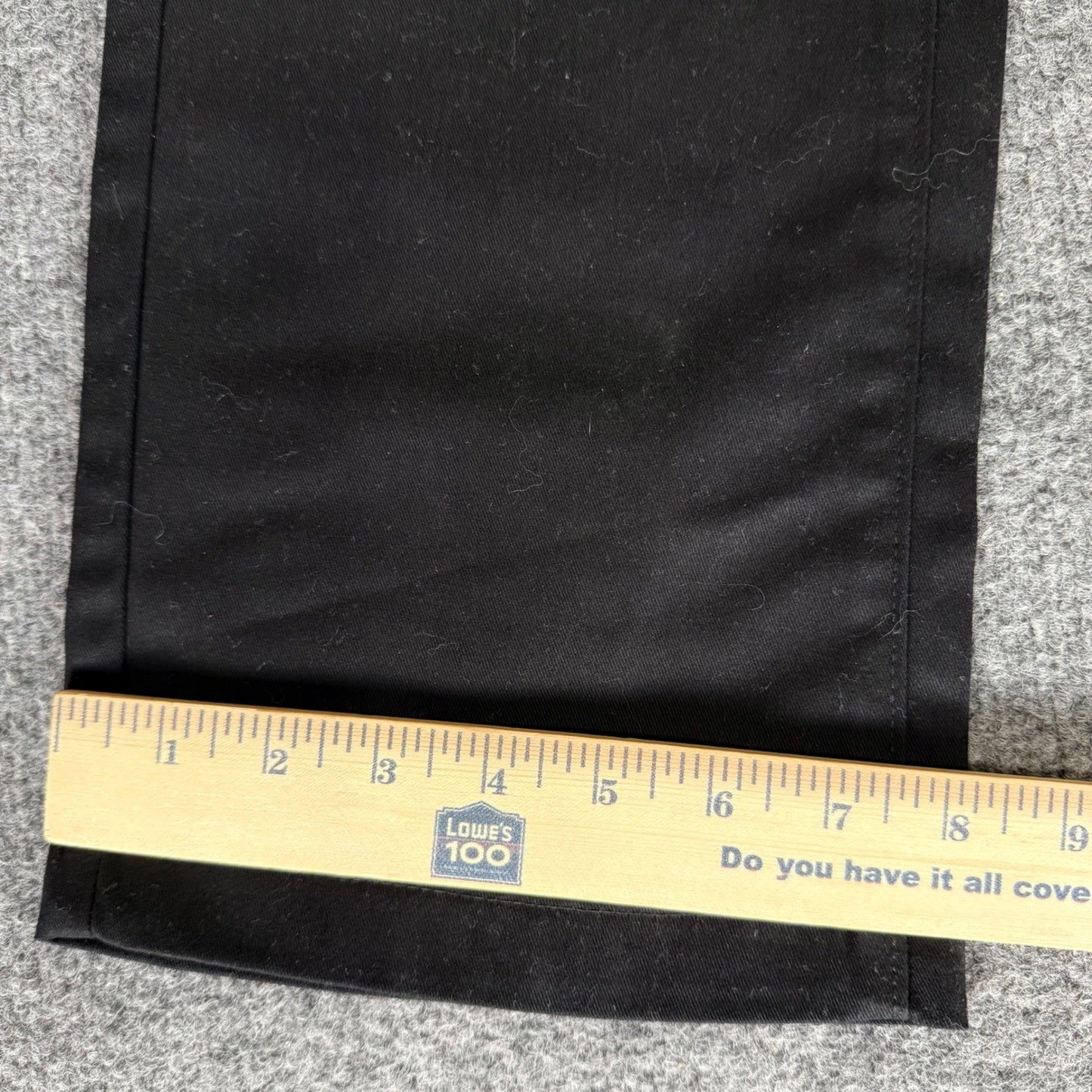 George Men Regular Fit Straight Leg Chino Pant Black 32x32 NWT Casual Flat Front