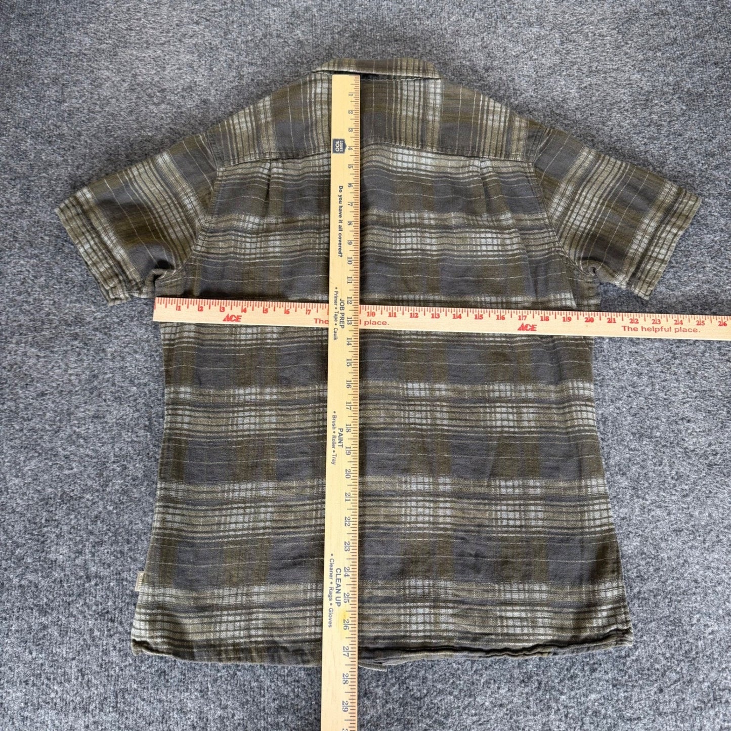 Kuhl Skorpio Shirt Mens Medium Linen Blend Button Up Short Sleeve Outdoor Hiking