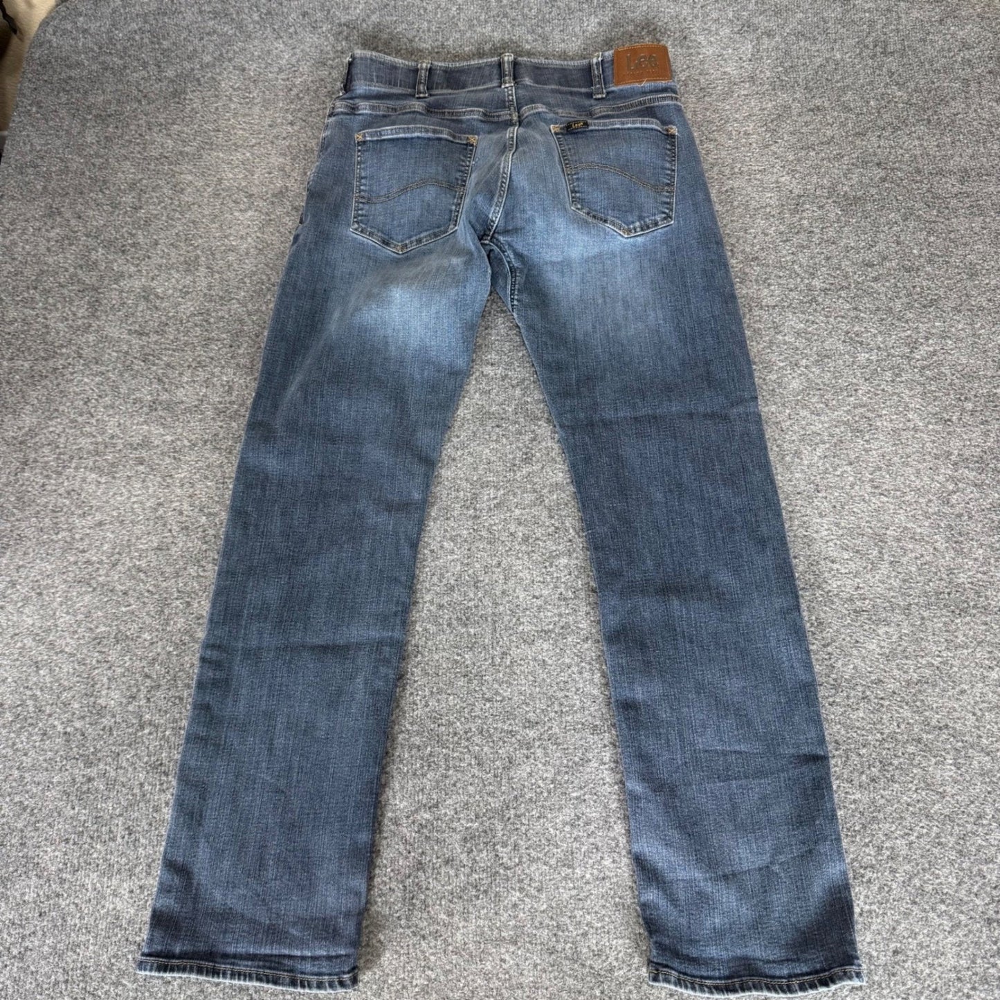 Lee Extreme Motion Slim Fit Straight Leg Mens Jeans Blue Stretch Denim 32x30