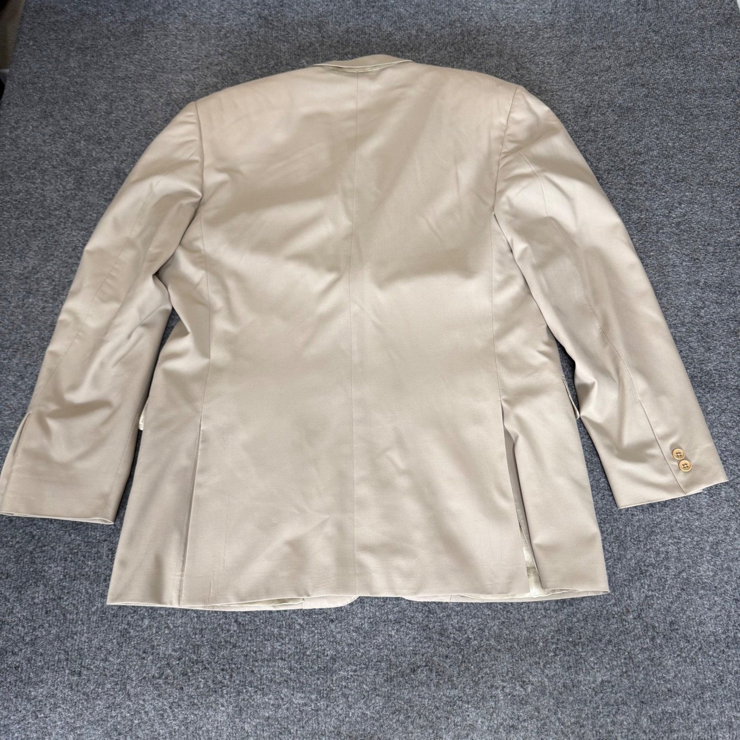 Ralph Lauren Purple Label Douglas Suit Jacket Mens 44L Beige 100% Wool Blazer