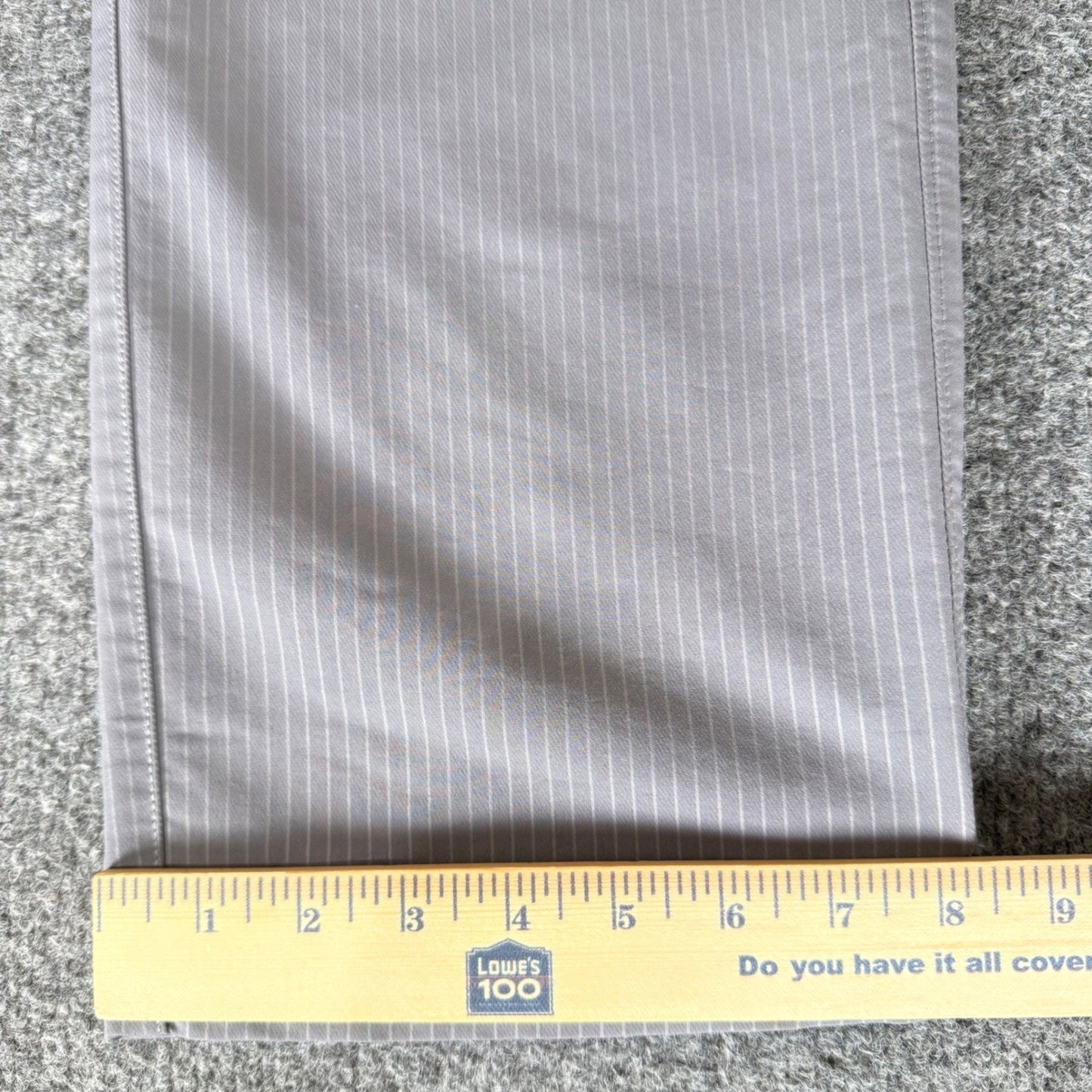 Under Armour Mens Golf Pants Gray Pinstripe Match Play 36x34 Straight Leg Chino