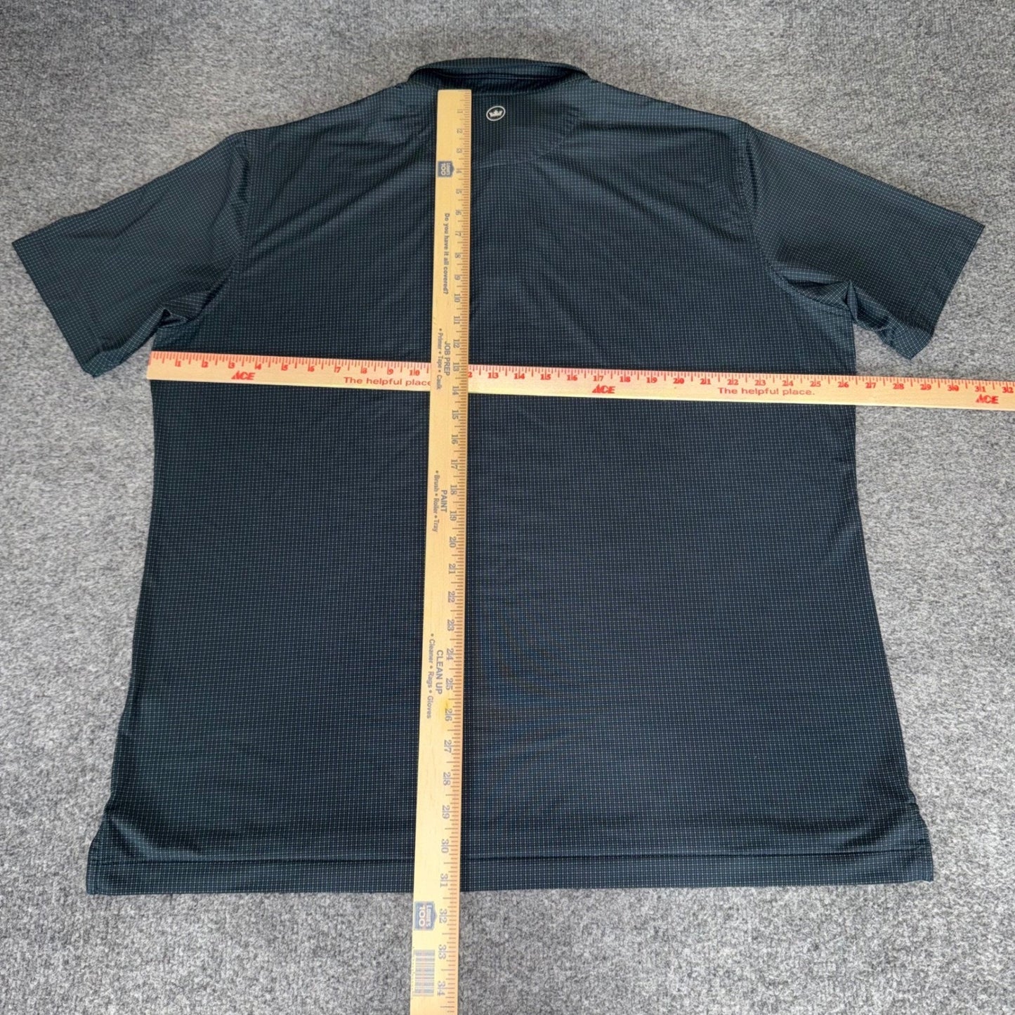 Peter Millar Crown Crafted Polo Shirt Mens XXL Green Geometric Short Sleeve Golf