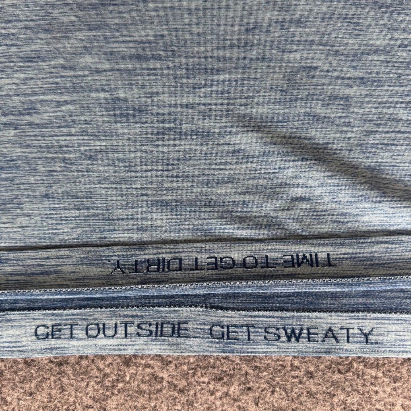 Lululemon Metal Vent Tech Polo Mens Large Blue Short Sleeve Athletic Performance