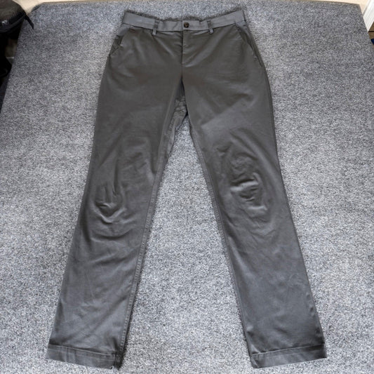 Quince Mens Comfort Stretch Traveler 5-Pocket Chino Pants Charcoal Gray 34x34