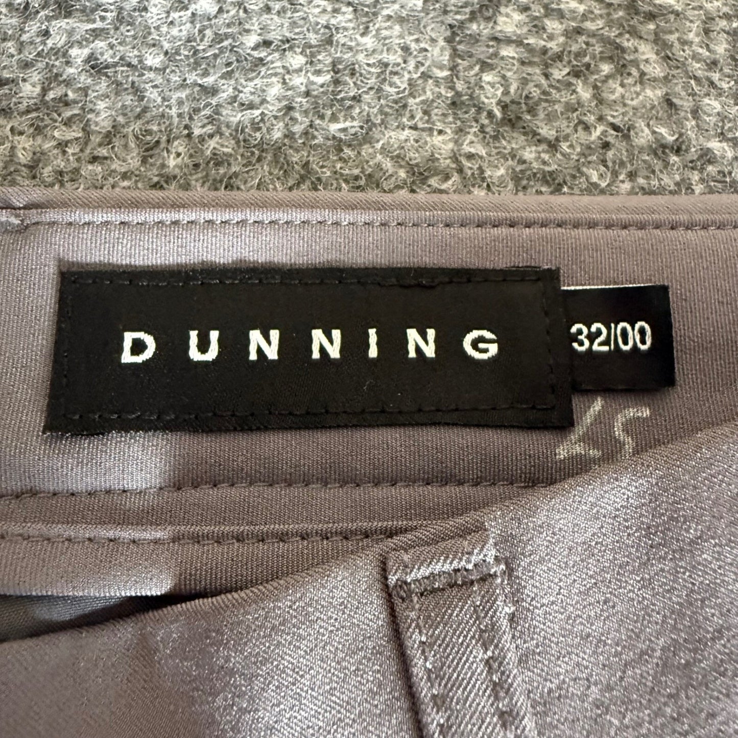 Dunning Golf Pants Men's 32x00 Gray Stretch Performance Dress Casual Trousers